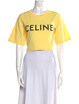 Celine Graphic Print Crew Neck T-Shirt