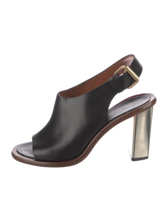 Celine Leather Slingback Pumps