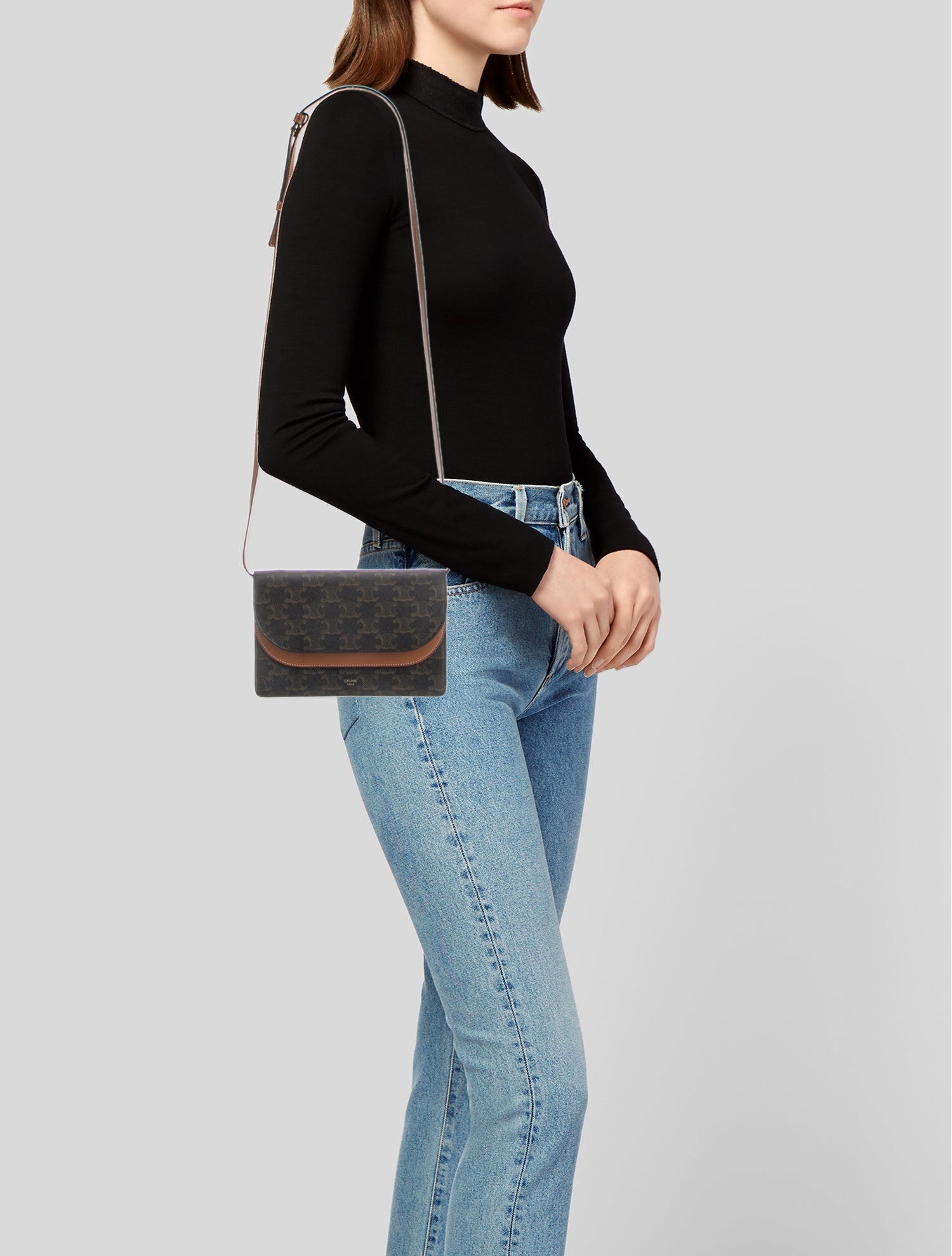 Celine Triomphe Wallet On Strap 2022