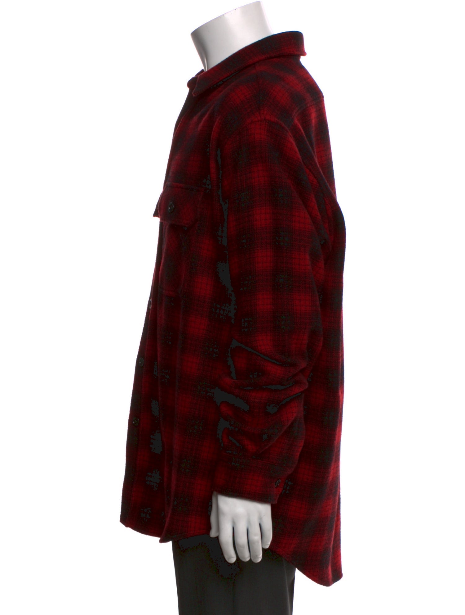 Celine Wool Plaid Print Shirt w/ Tags