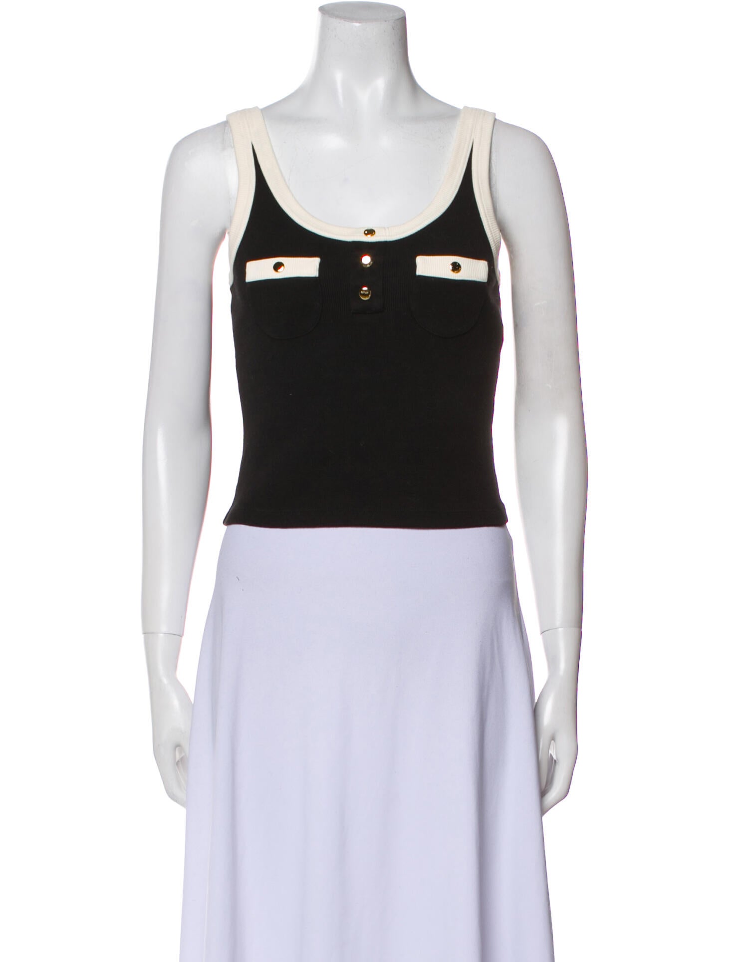 Celine Scoop Neck Sleeveless Top