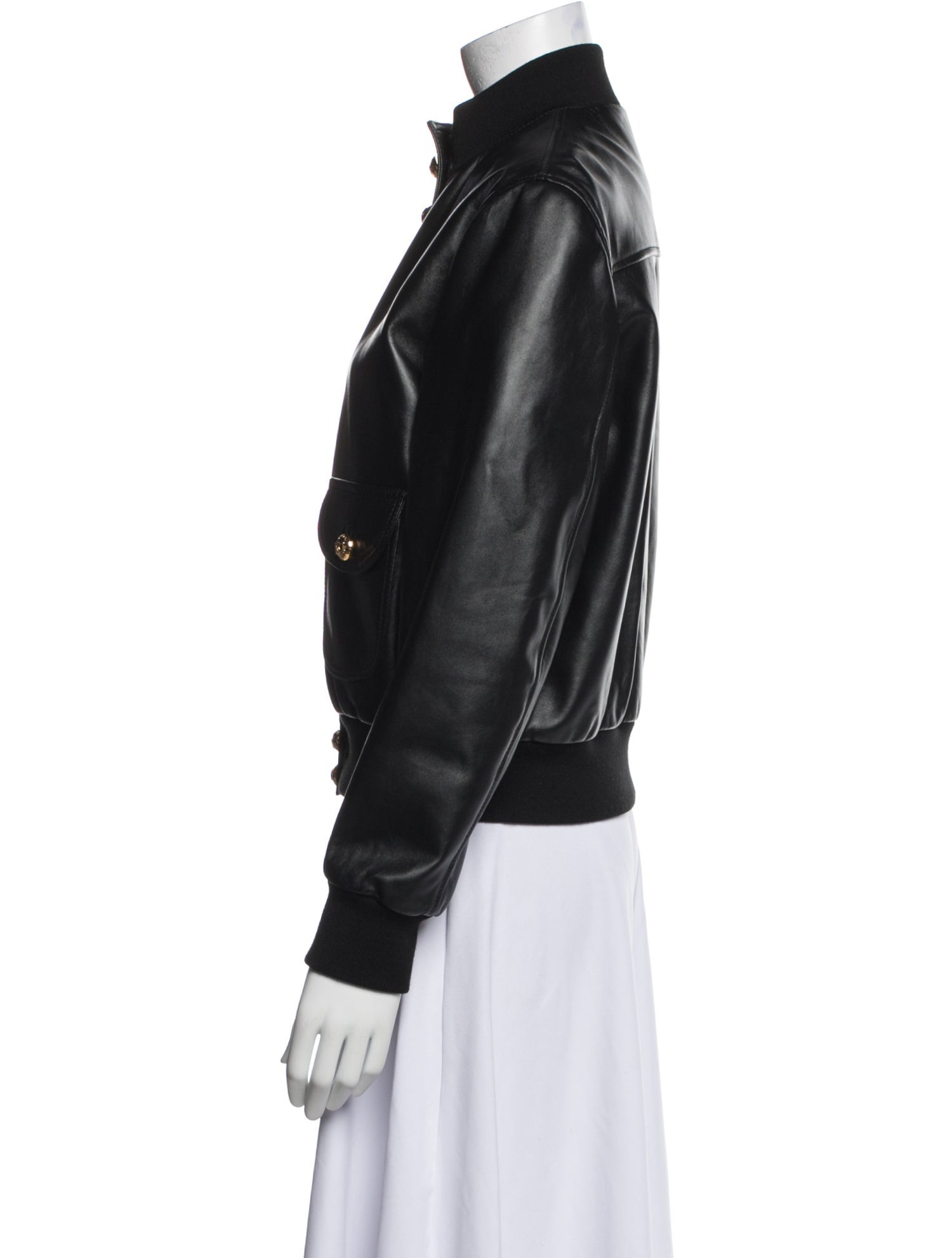 Celine Leather Bomber Jacket