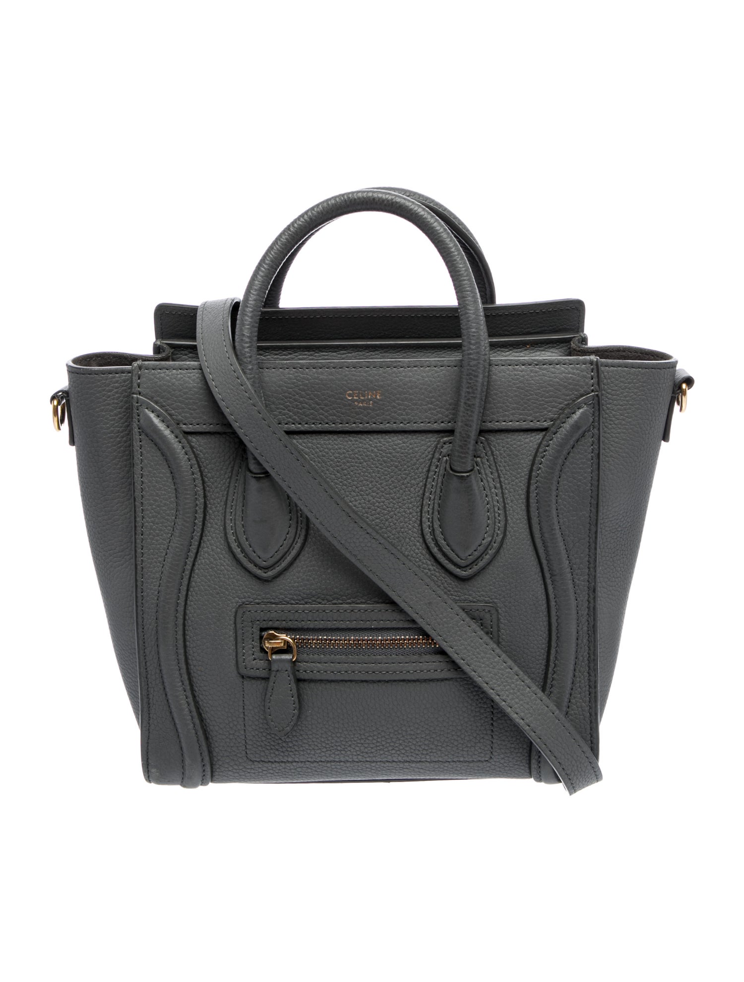 Celine Leather Luggage Nano