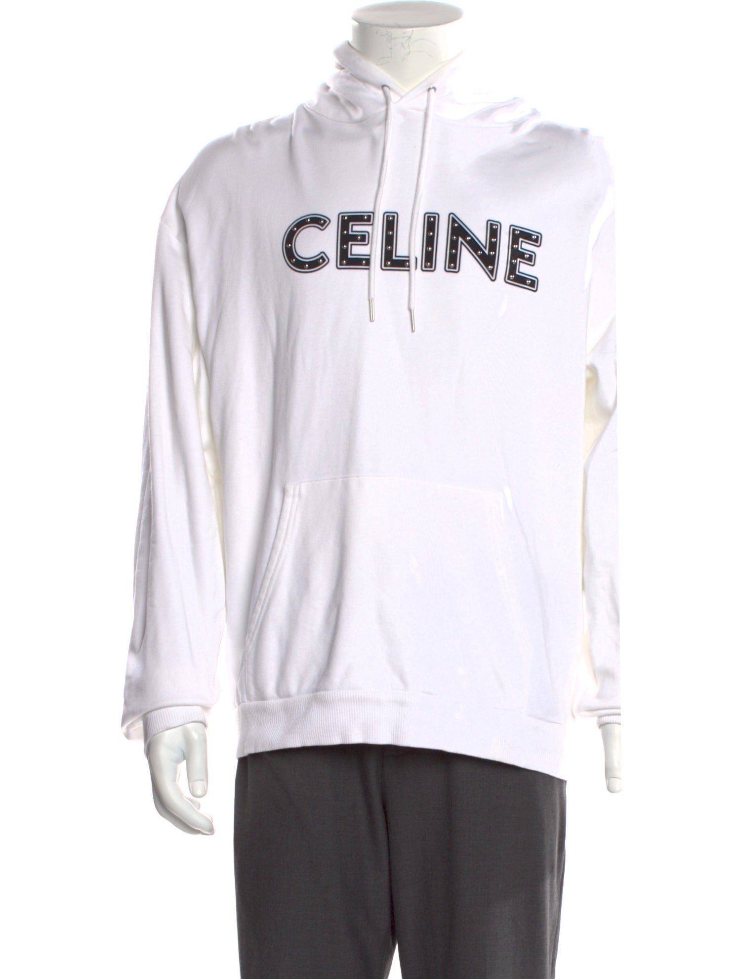 Celine Graphic Print Crew Neck Hoodie