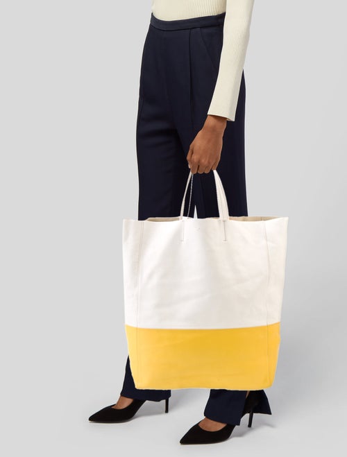 Celine Leather Vertical Cabas