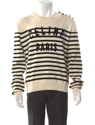 Celine Striped Crew Neck Pullover