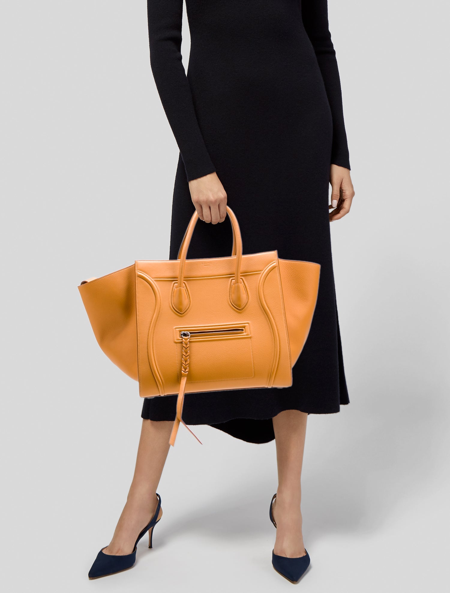 Celine Leather Luggage Phantom Medium