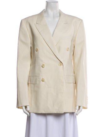 Celine Wool Striped Blazer