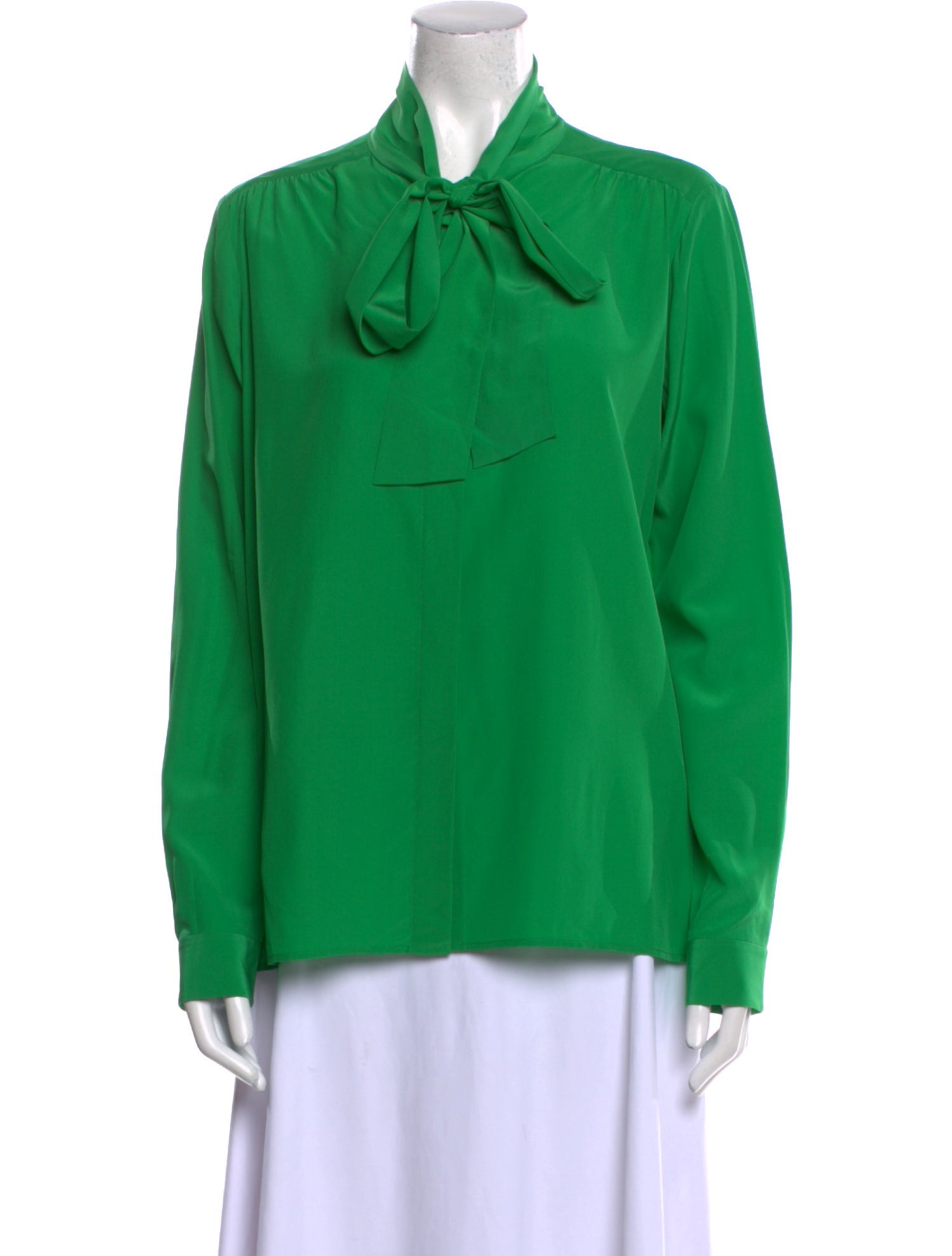 Celine Silk Tie Neck Blouse