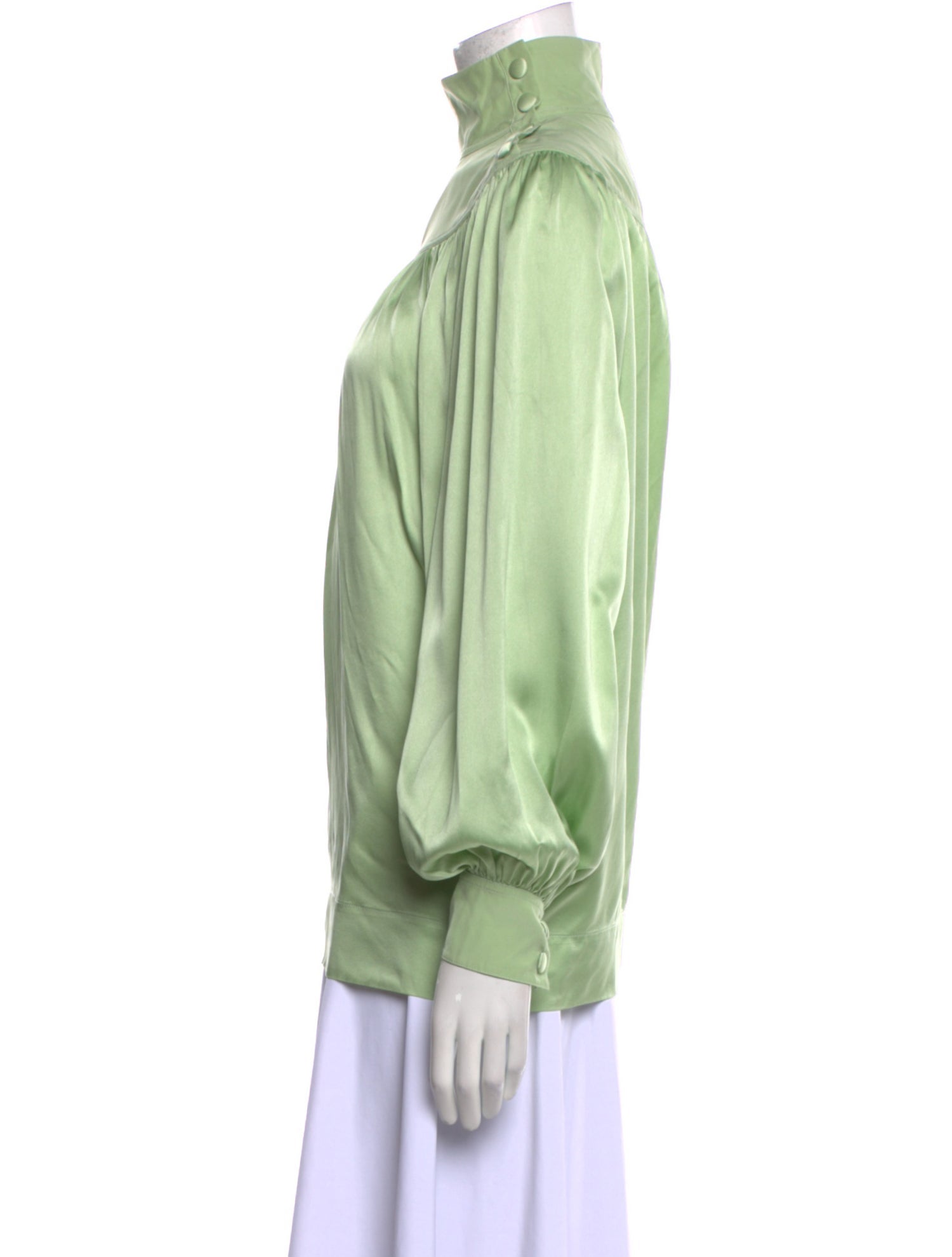 Celine Silk Turtleneck Blouse