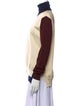 Celine Wool Colorblock Pattern Sweater
