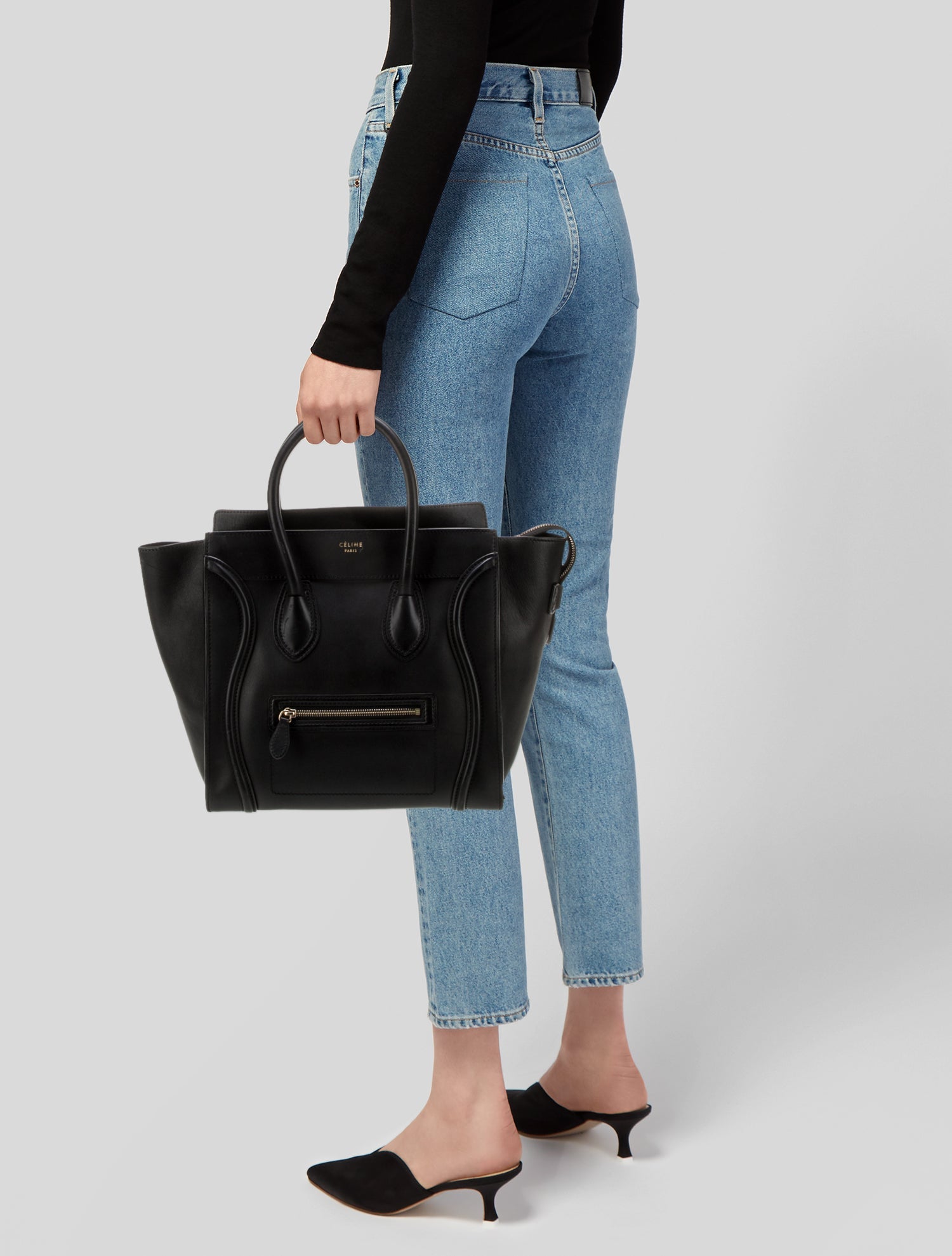 Celine Leather Luggage Mini