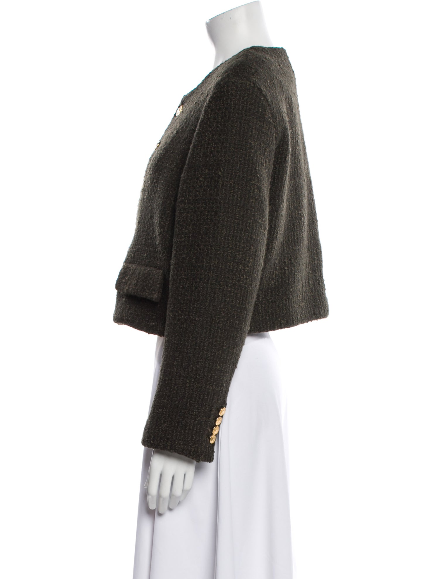 Celine Wool Tweed Pattern Evening Jacket