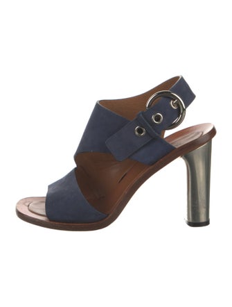 Celine Suede Slingback Sandals