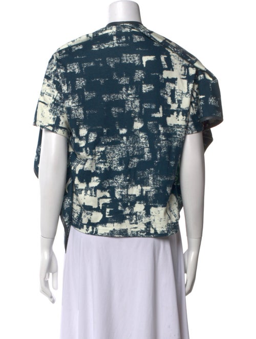 Celine Printed Square Neckline Blouse