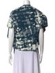 Celine Printed Square Neckline Blouse