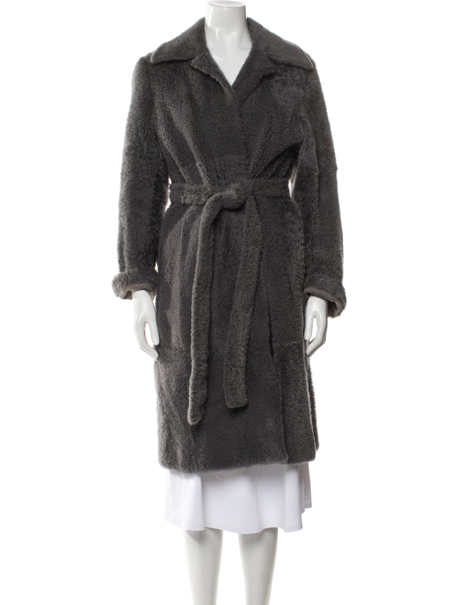 Celine Lambskin Fur Coat