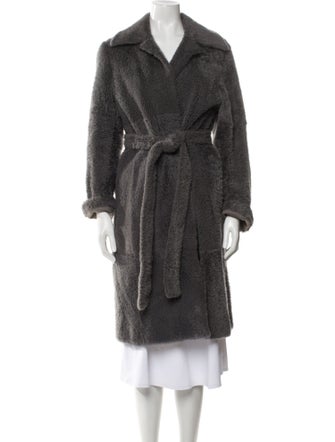 Celine Lambskin Fur Coat