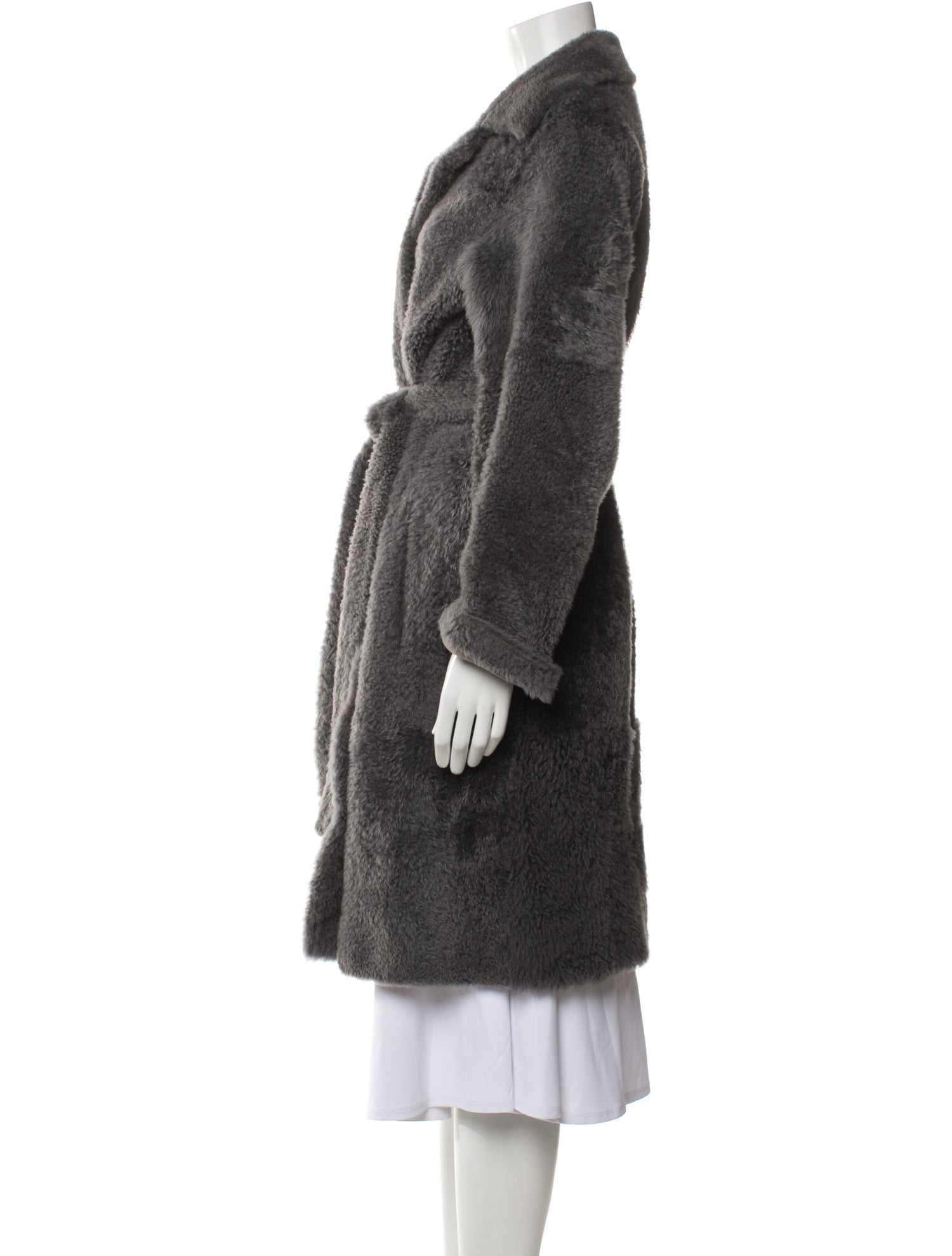 Celine Lambskin Fur Coat
