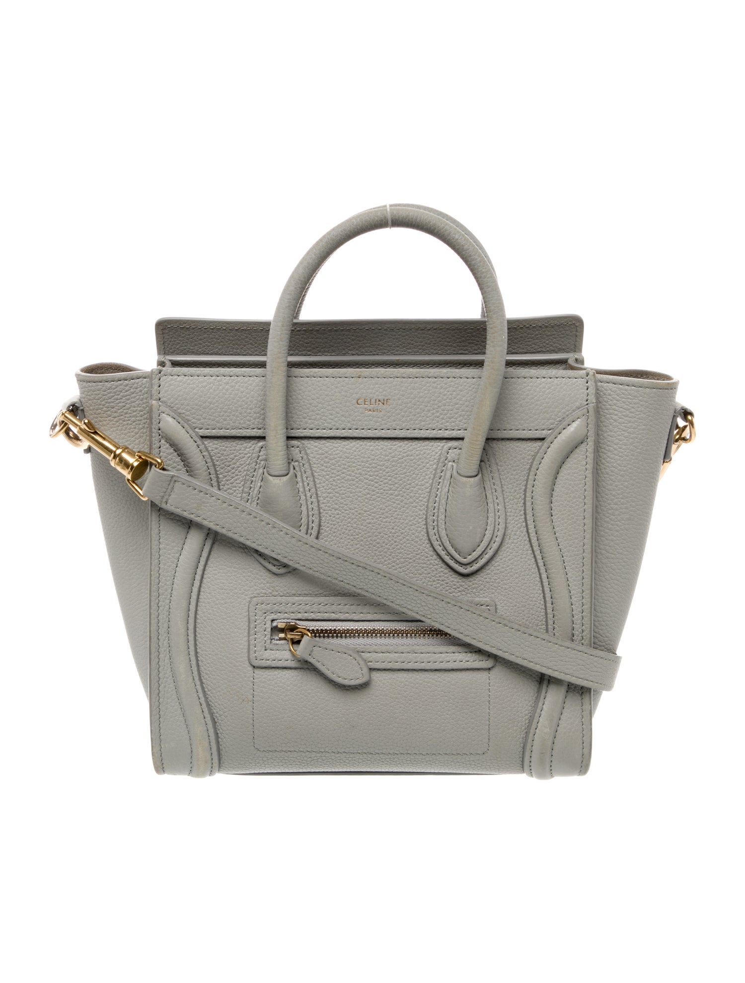 Celine Leather Luggage Nano