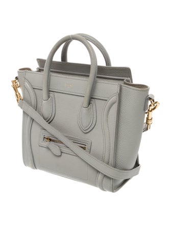 Celine Leather Luggage Nano