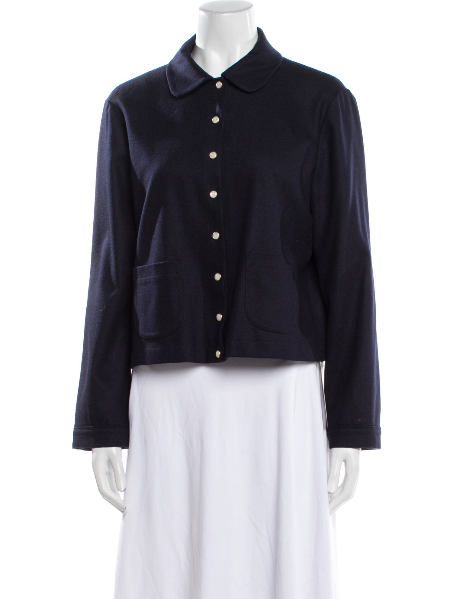 Celine Button Up Shirt Cashmere Evening Jacket