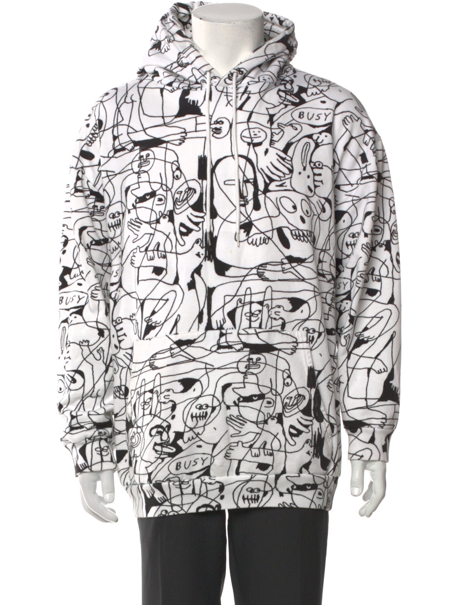 Celine Graphic Print Crew Neck Hoodie