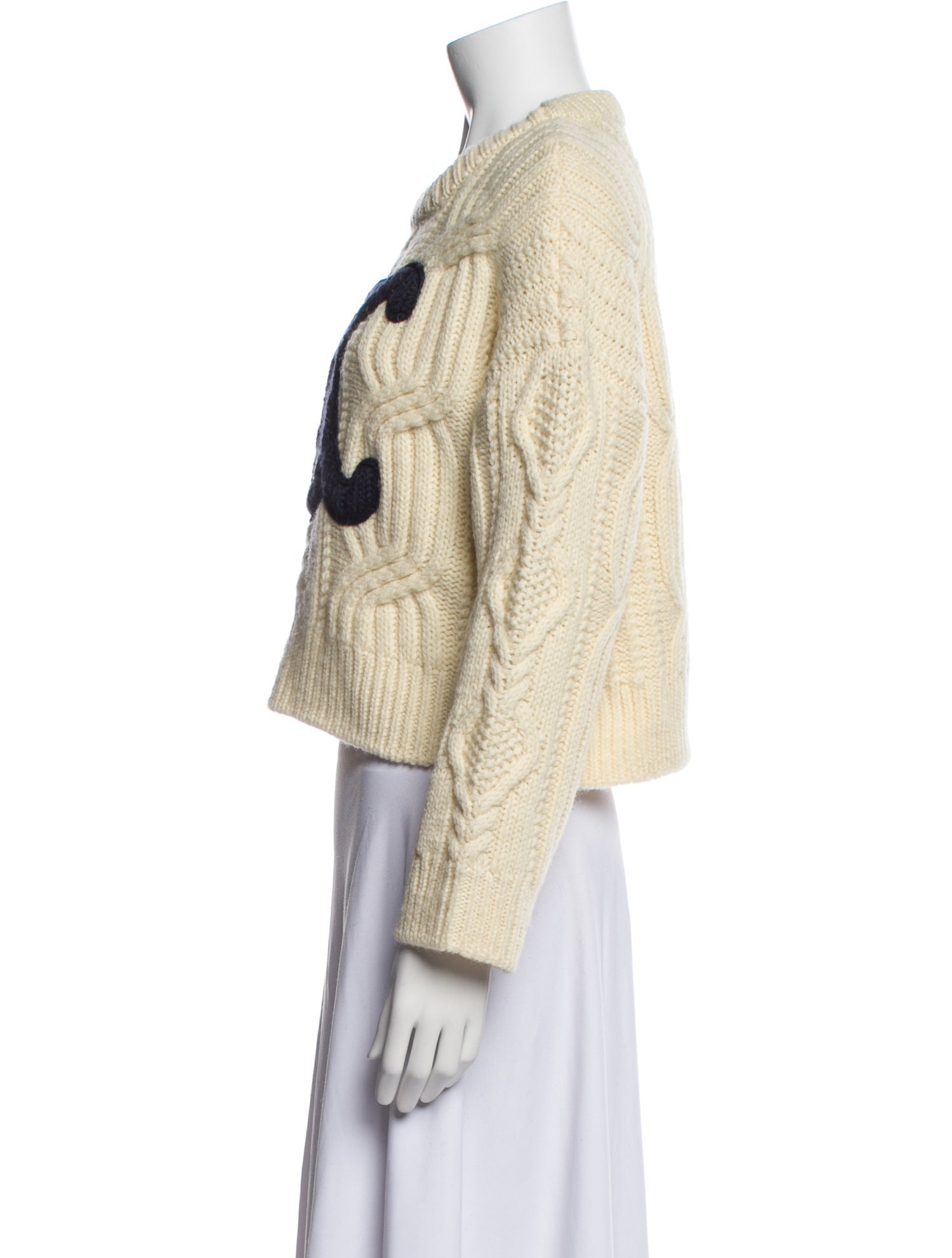 Celine Wool Graphic Print Sweater w/ Tags