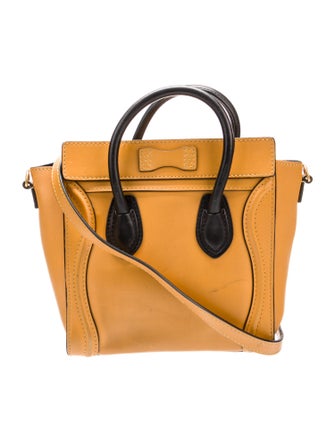 Celine Leather Luggage Nano