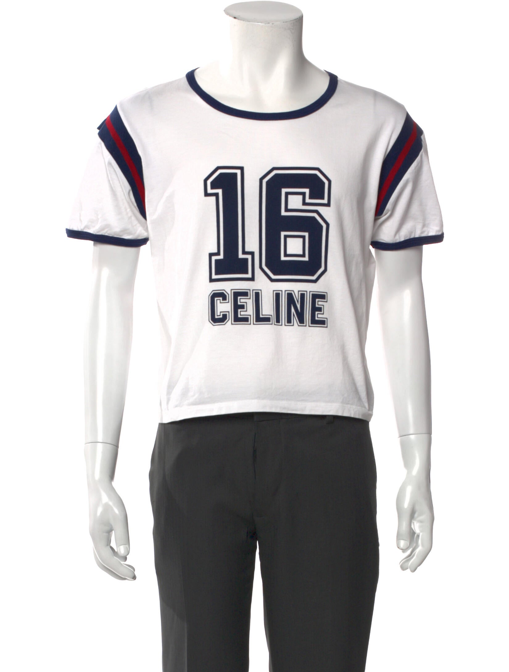Celine Graphic Print Crew Neck T-Shirt