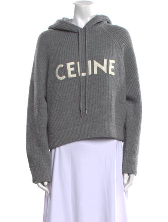 Celine Wool Graphic Print Sweatshirt