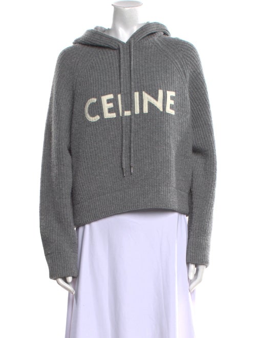 Celine Wool Graphic Print Sweatshirt