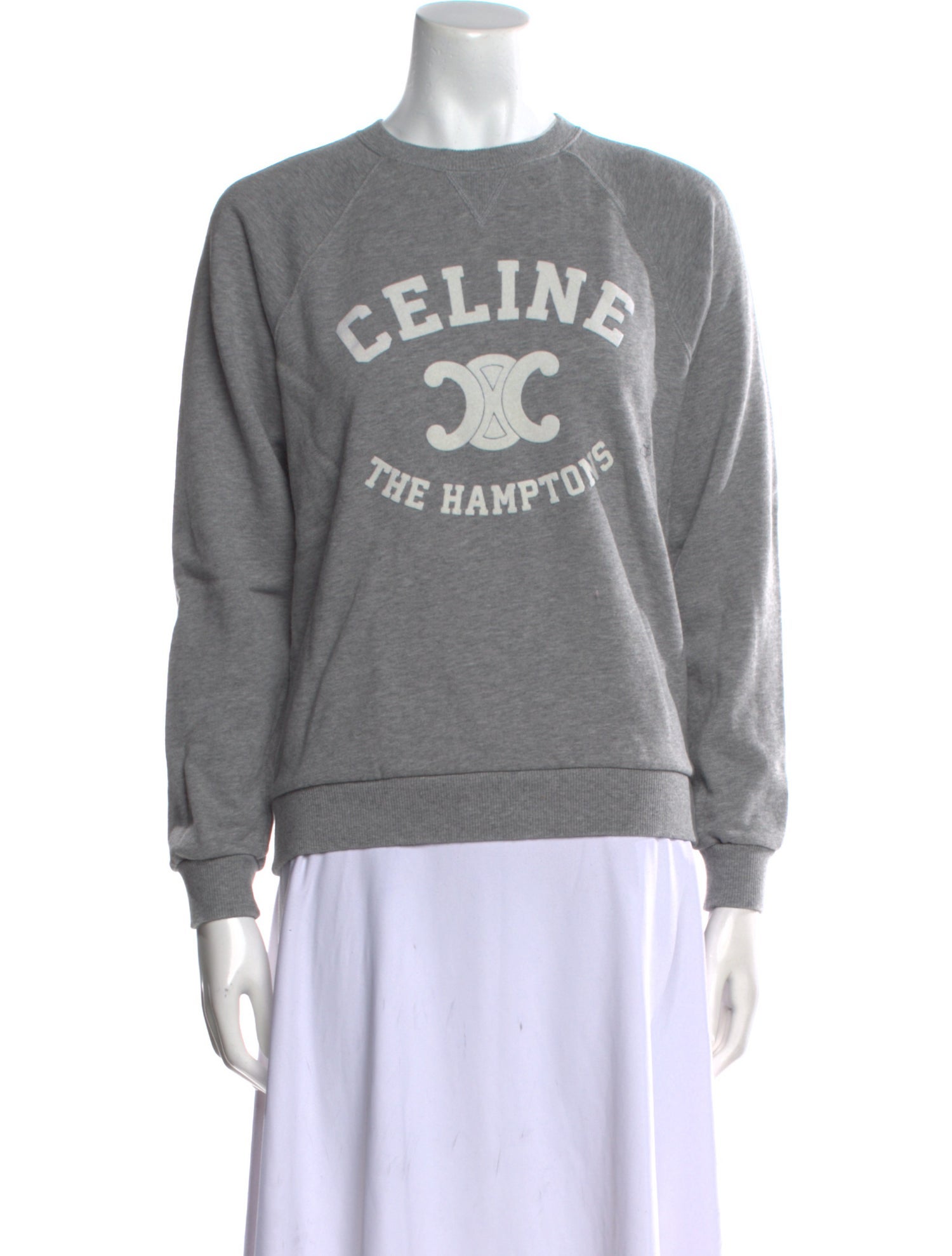 Celine Graphic Print Crew Neck Sweatshirt