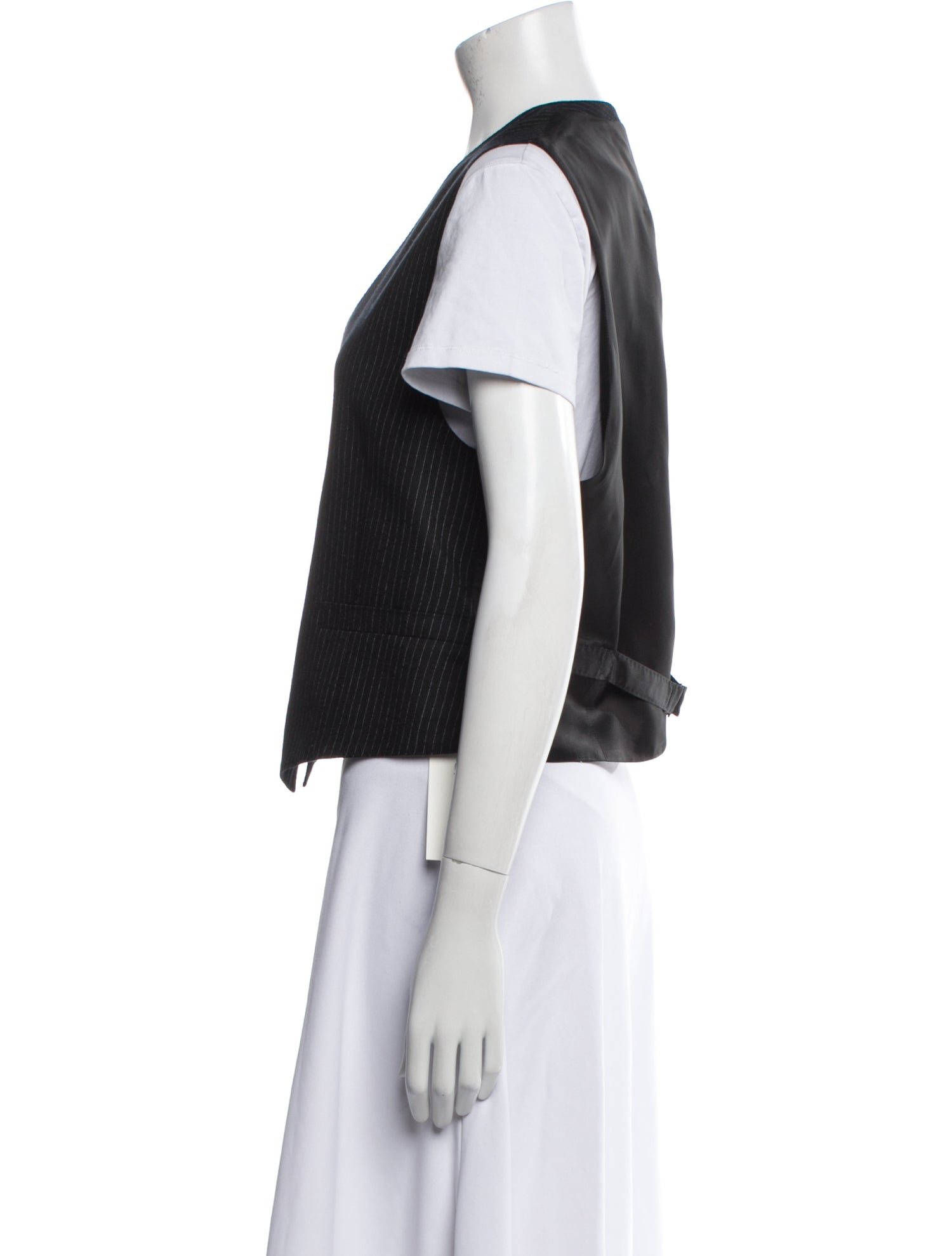 Celine Striped Wool Vest