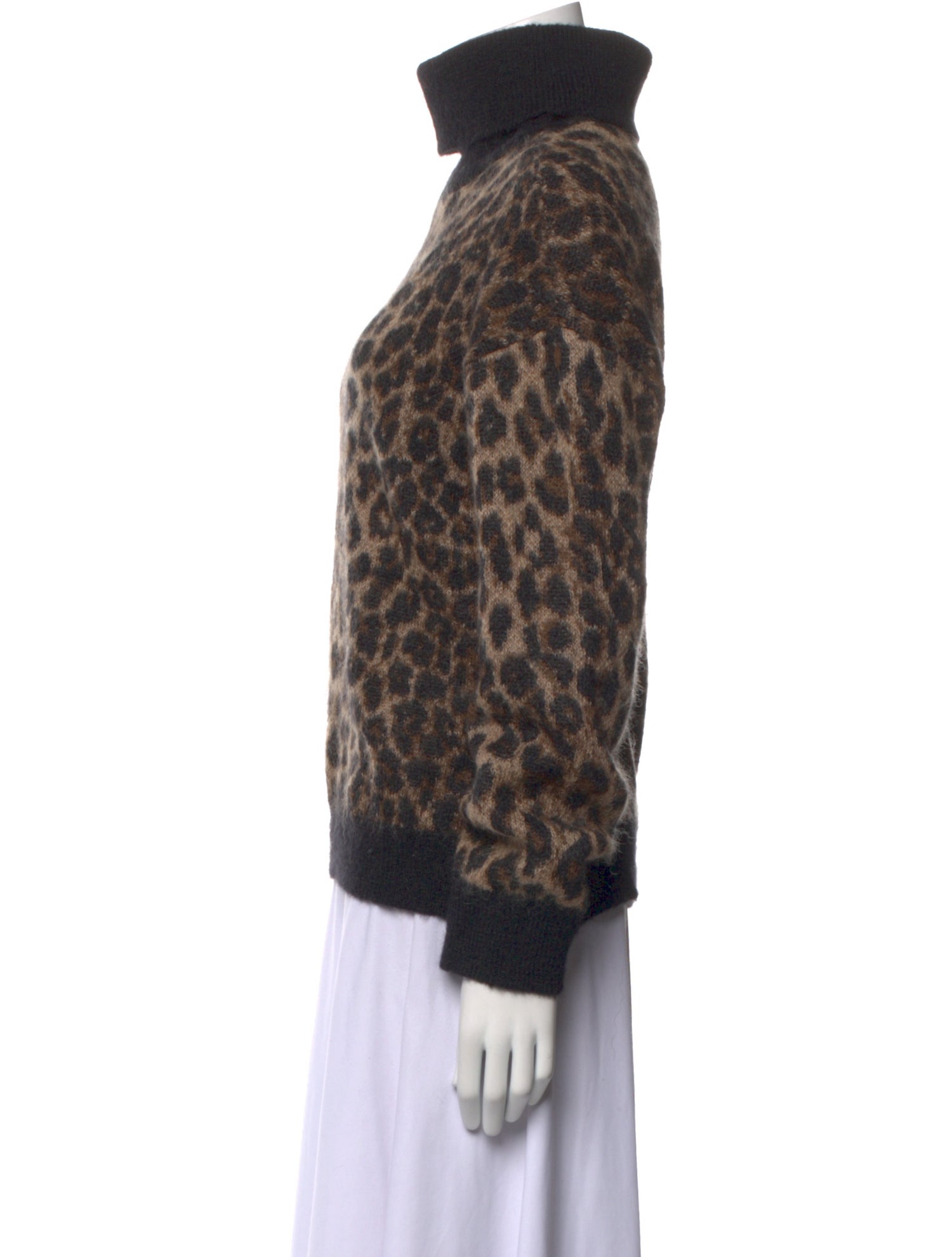 Celine Mohair Animal Print Sweater