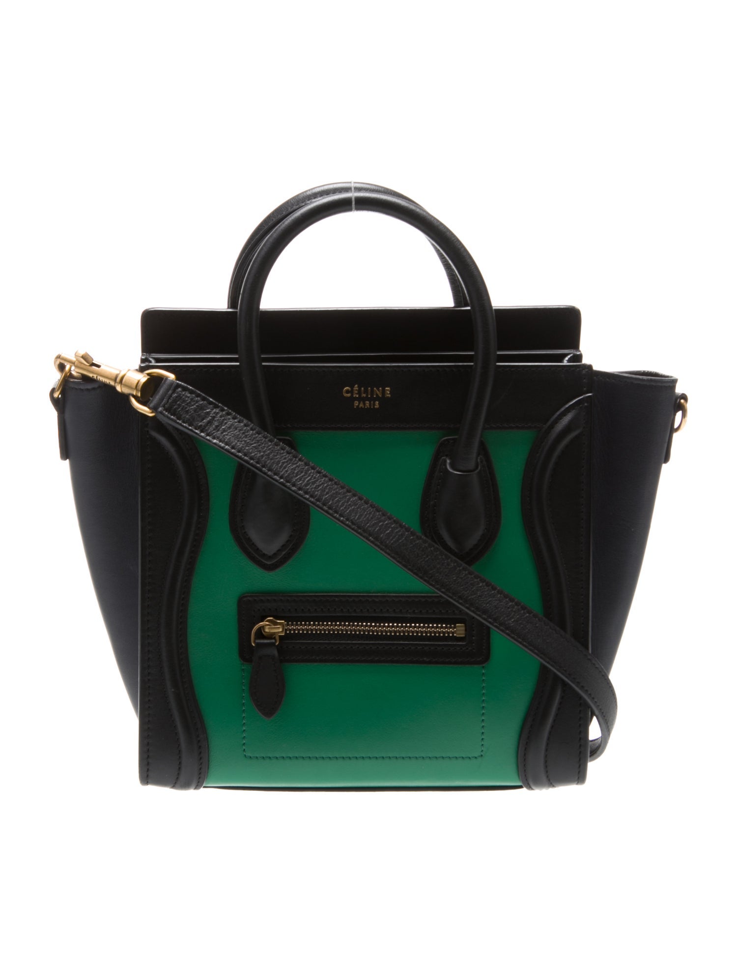 Celine Leather Luggage Nano