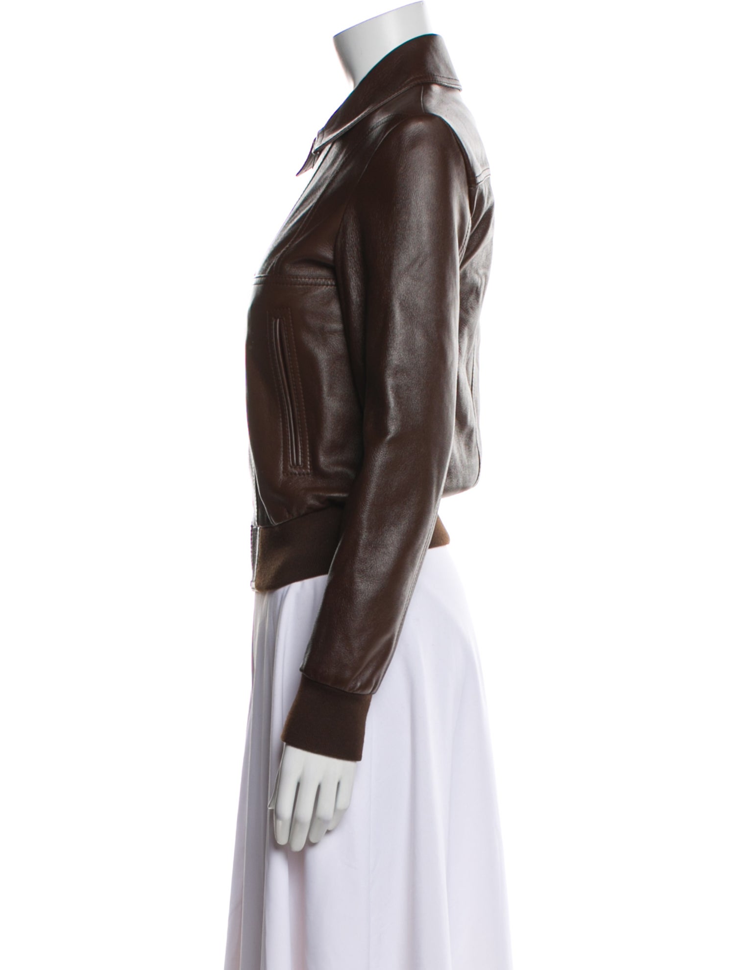Celine Bomber Leather Biker Jacket