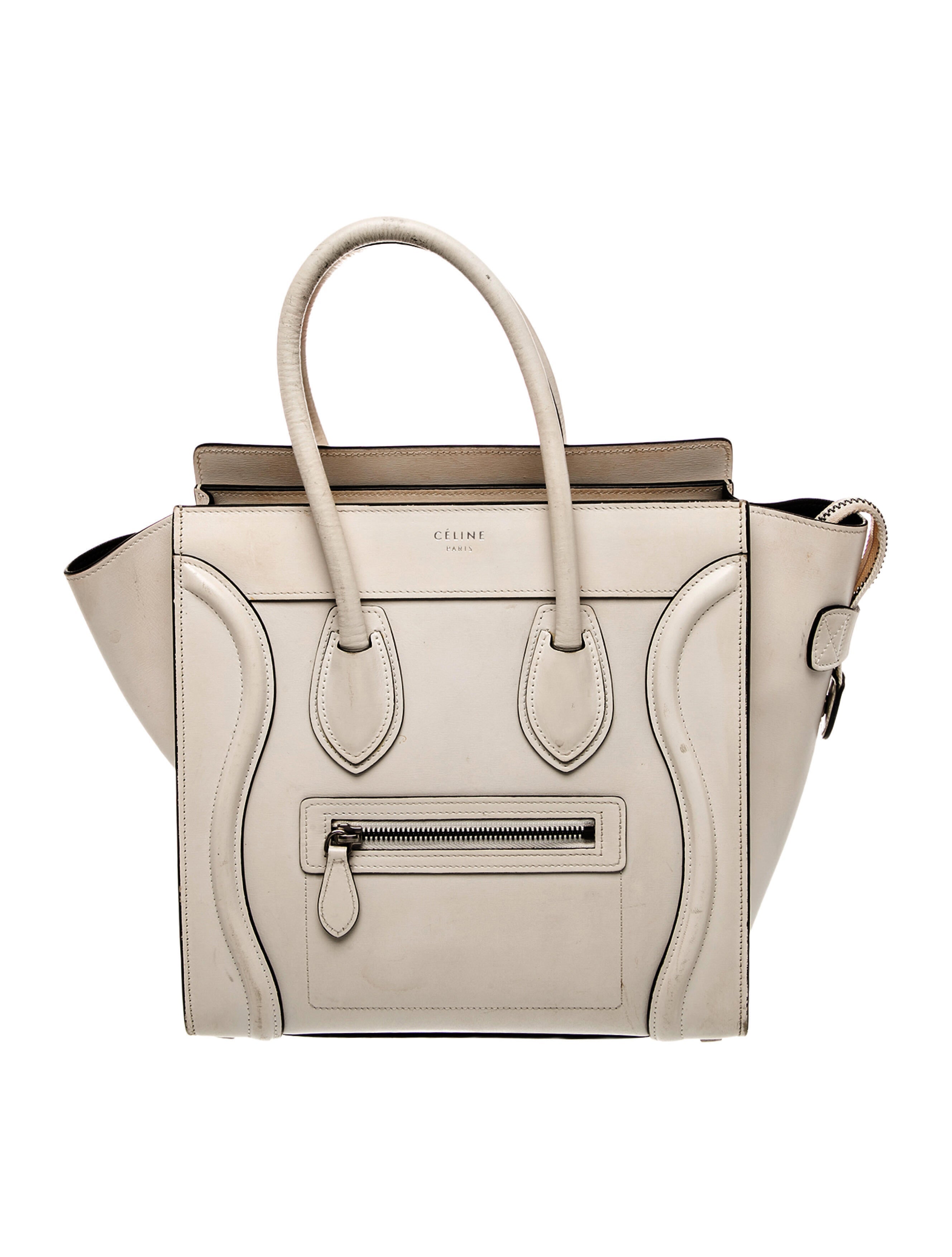 Celine Leather Luggage Micro