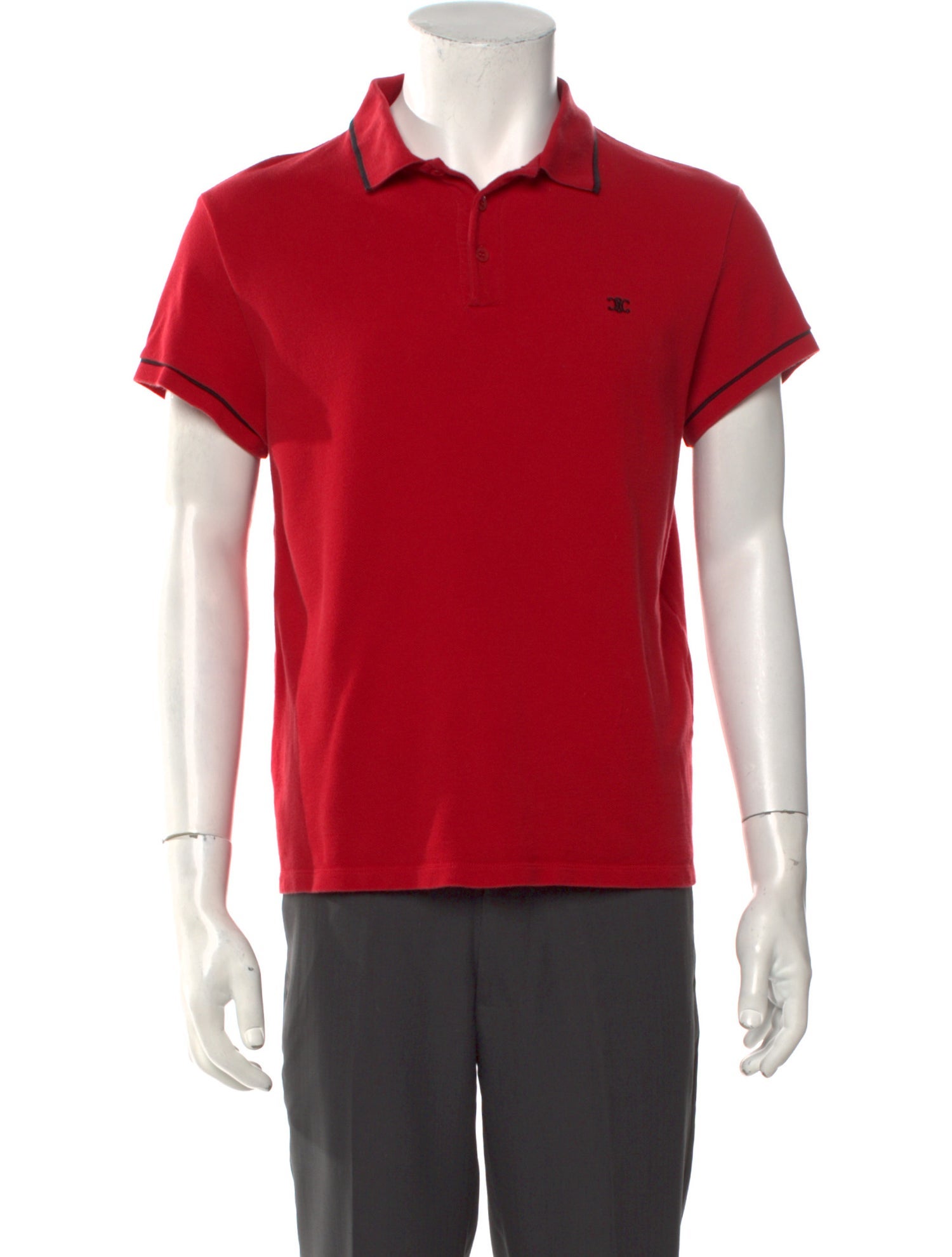 Celine Triomphe Collar Polo Shirt