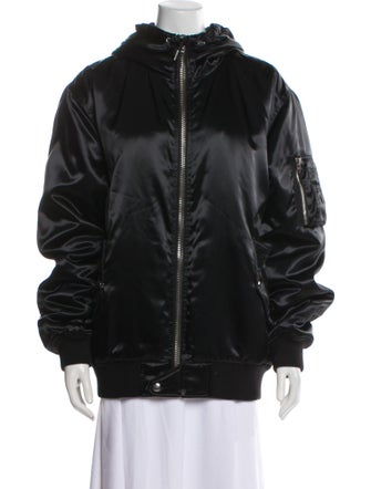 Celine 2023 Logo Hooded Puffer Coat