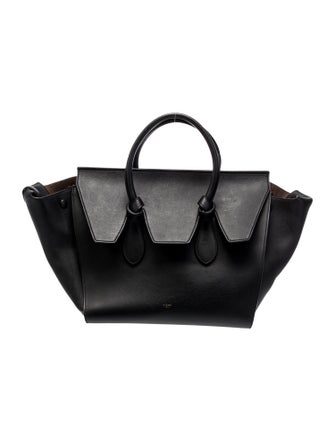 Celine Leather Tie Tote Large