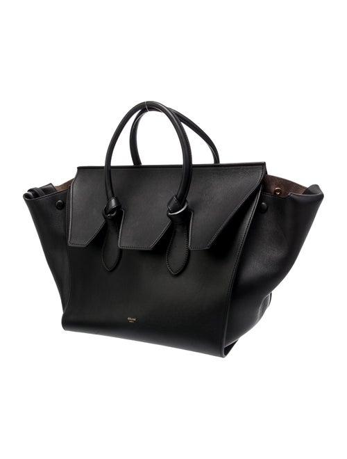 Celine Leather Tie Tote Large
