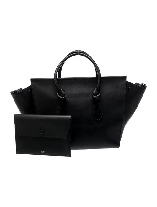 Celine Leather Tie Tote Large