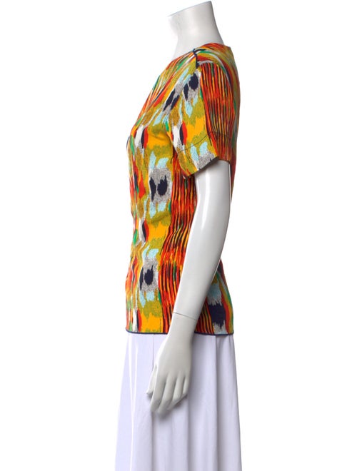 Celine Printed Scoop Neck T-Shirt