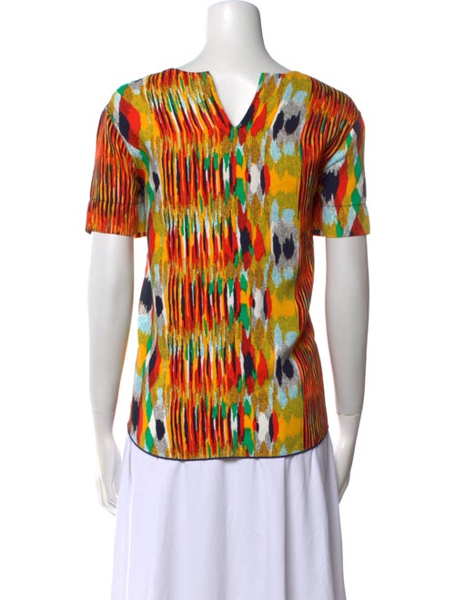 Celine Printed Scoop Neck T-Shirt