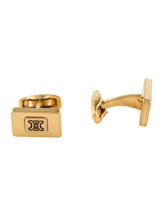 Celine Vintage Logo Cufflinks