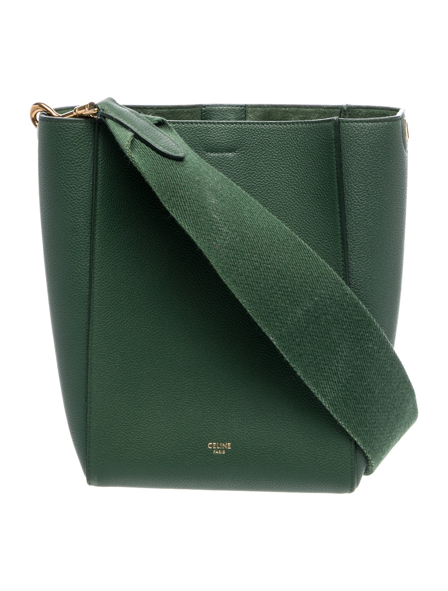 Celine Leather Seau Sangle Small