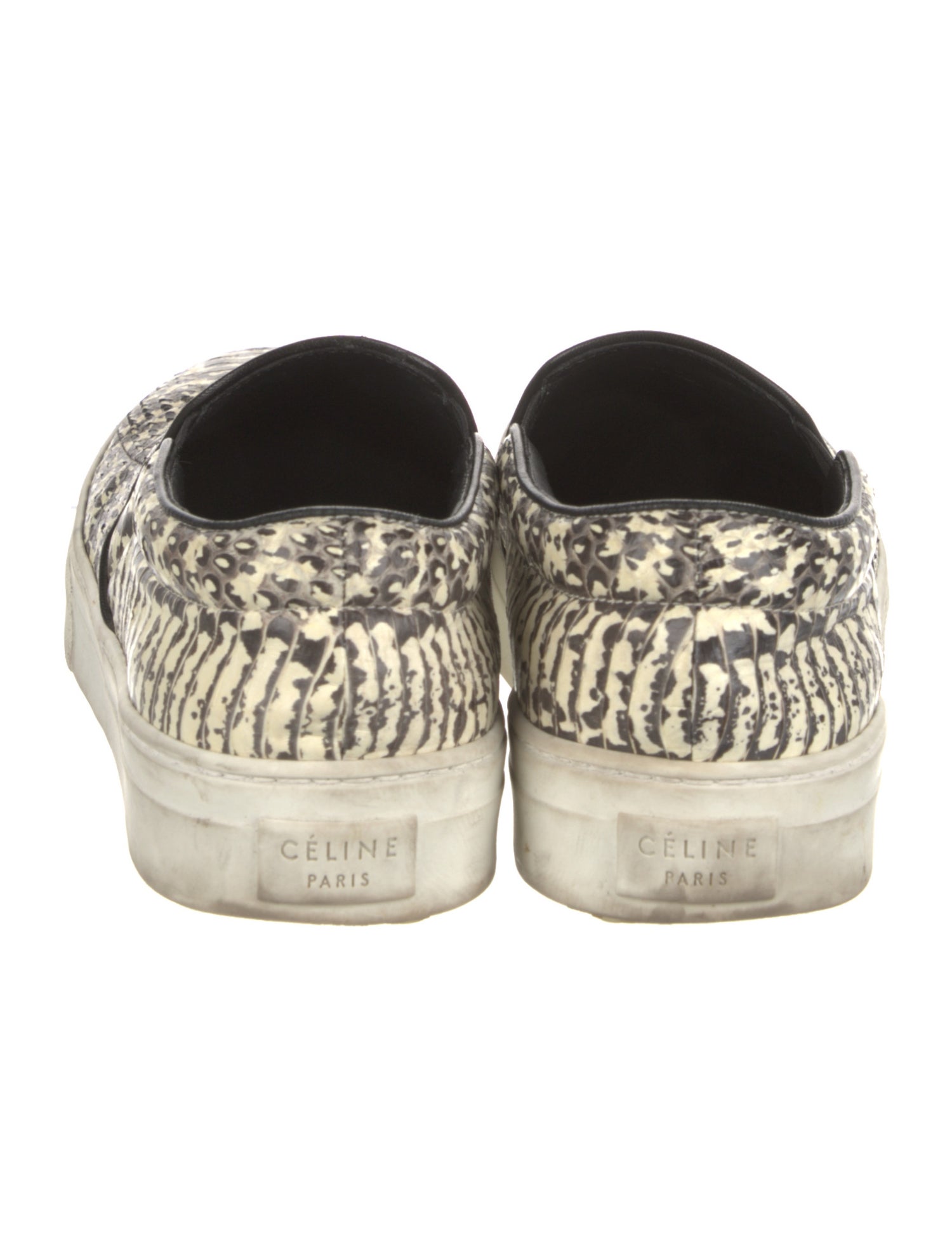 Celine Snakeskin Animal Print Sneakers