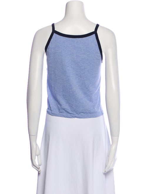 Celine Graphic Print Scoop Neck Top