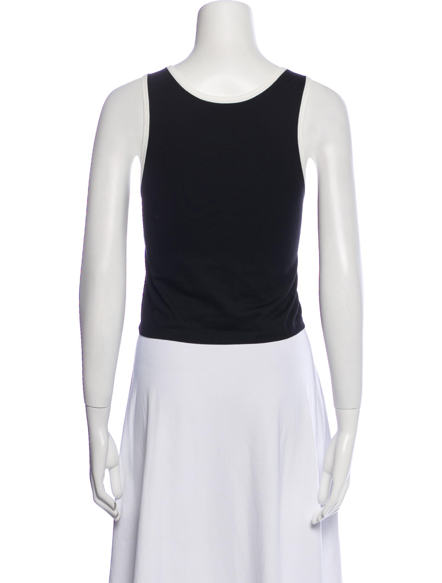 Celine Graphic Print Scoop Neck Top